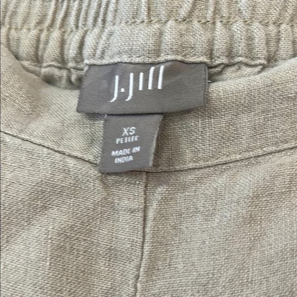 J. Jill Tan Trousers with Elastic Waistband and Relaxed Fit - Picture 2 of 4
